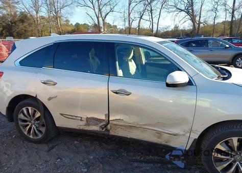 2014 Acura Mdx Technology Package z USA, uszkodzony, nr VIN 5FRYD3H41EB013220